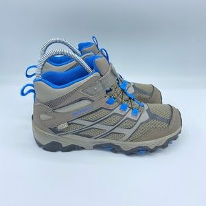 Merrell ML-B Moab mids waterproof hiking boots kids size 3.5m